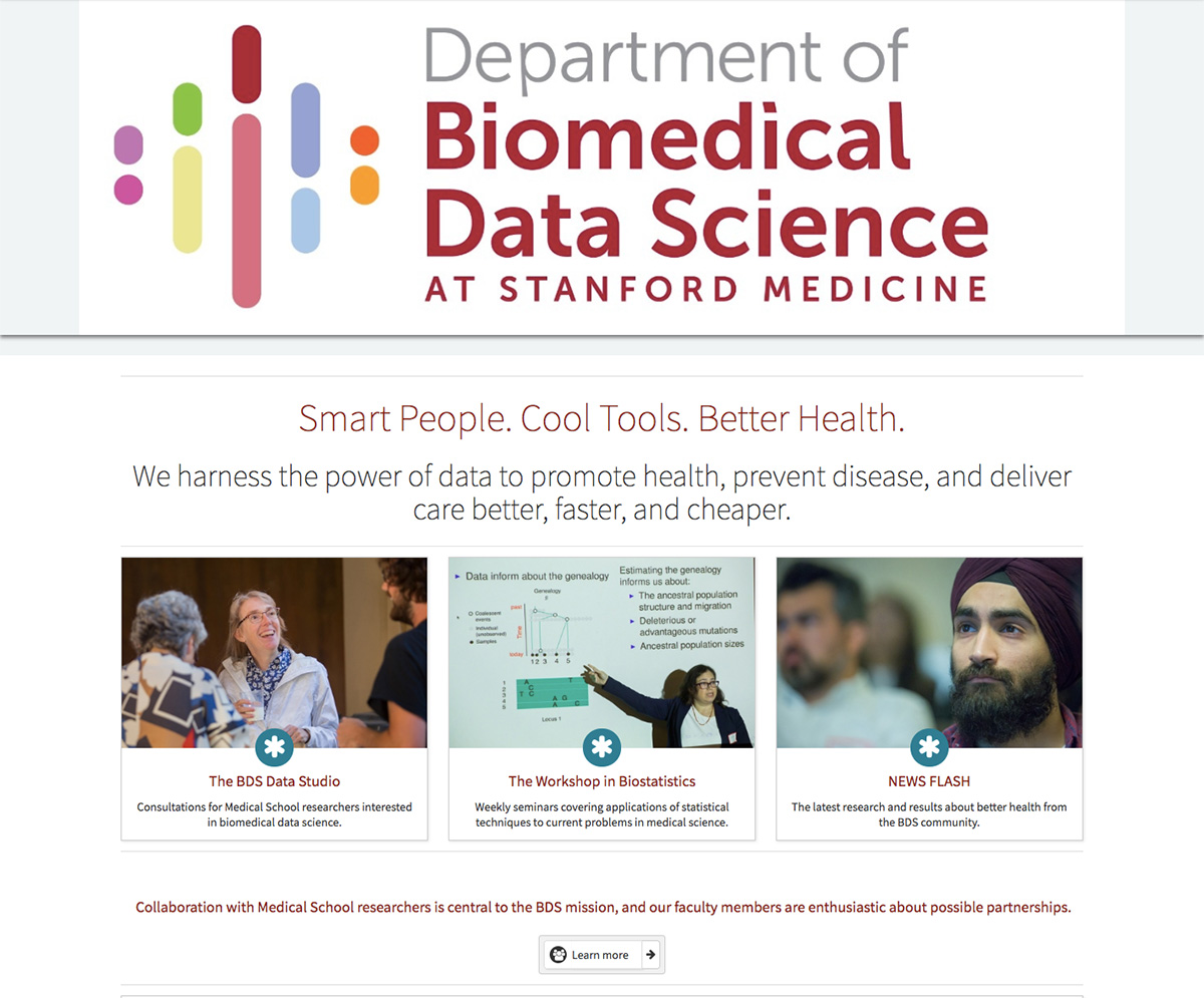 Department of Biomedical Data Science Home Page